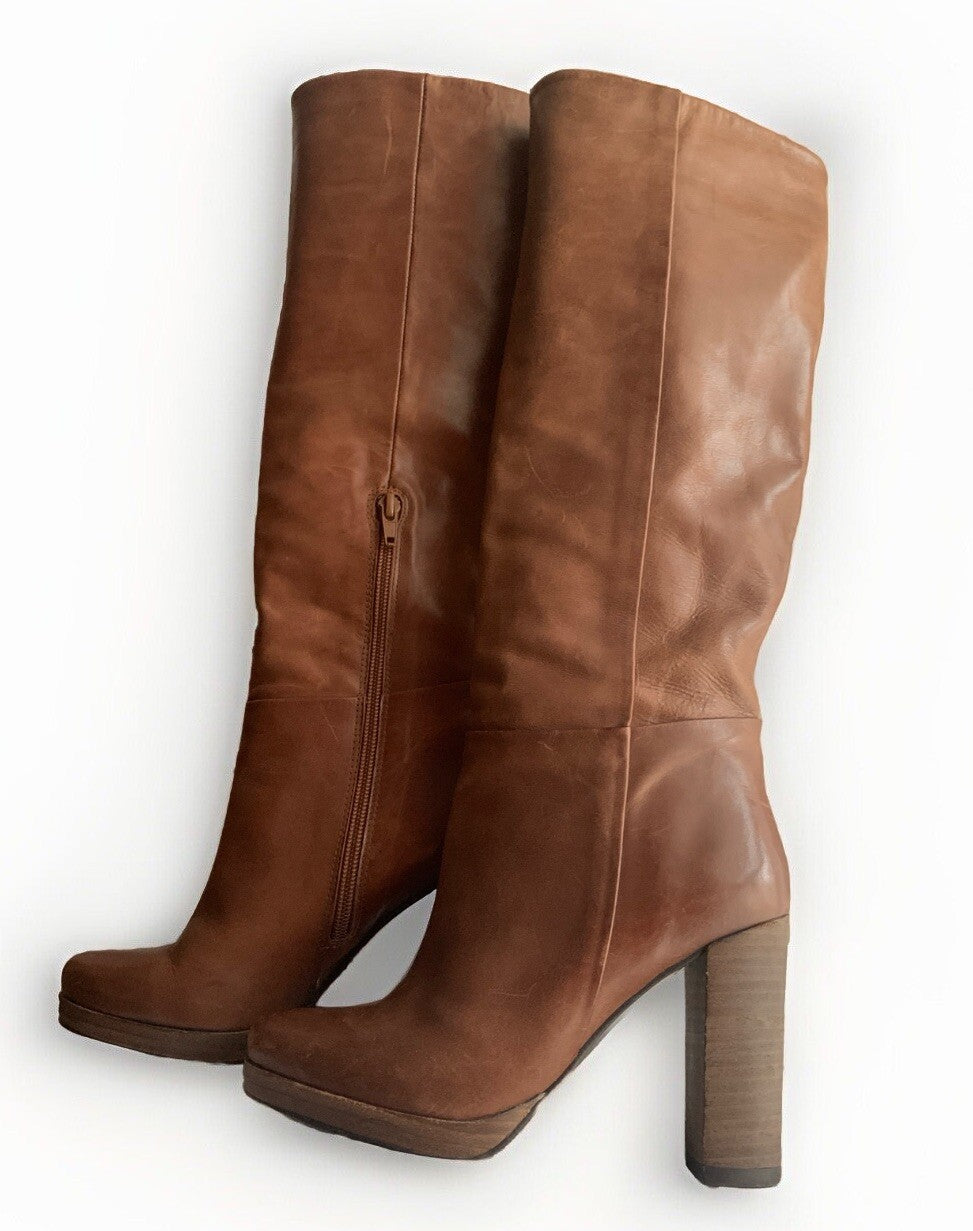 legante Belmondo Lederstiefel in Braun