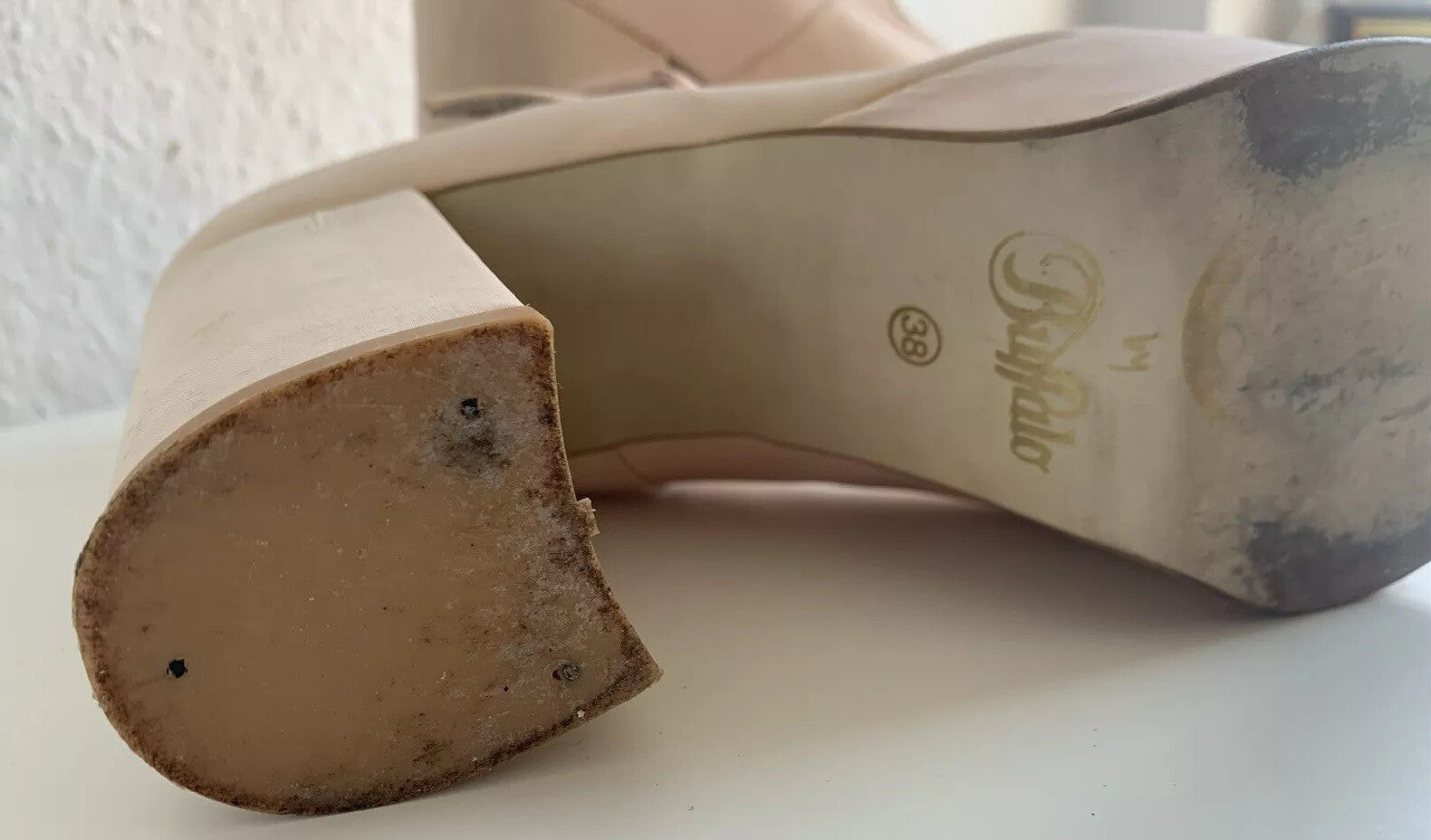 buffalo-plateau-pumps-mary-janes-riemchen-38-sohle-absatz