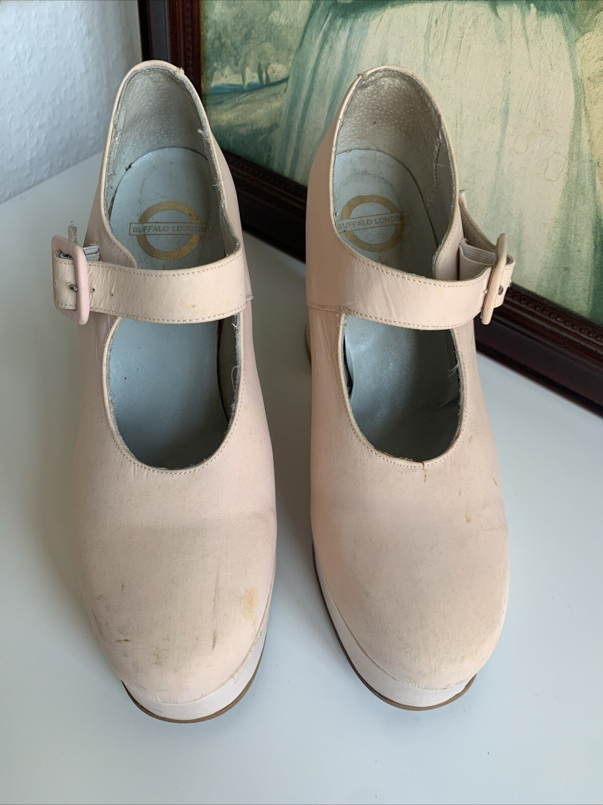 buffalo-rare-vintage-pumps-altrosa-riemchen