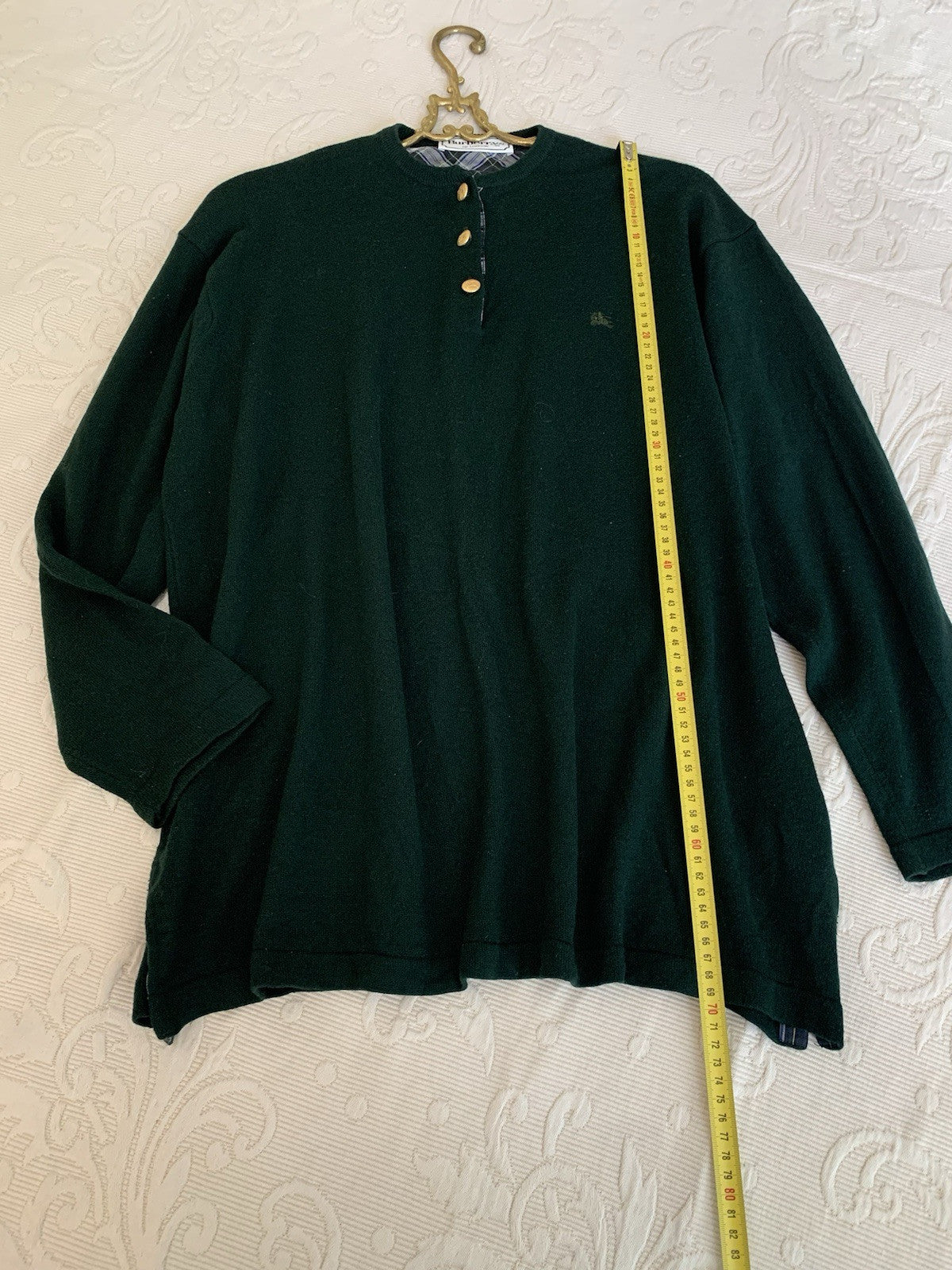 Burberry Pullover Größenmessung Länge