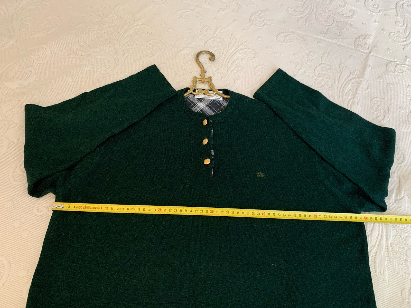 Burberry Vintage Pullover Maßaufnahme Breite