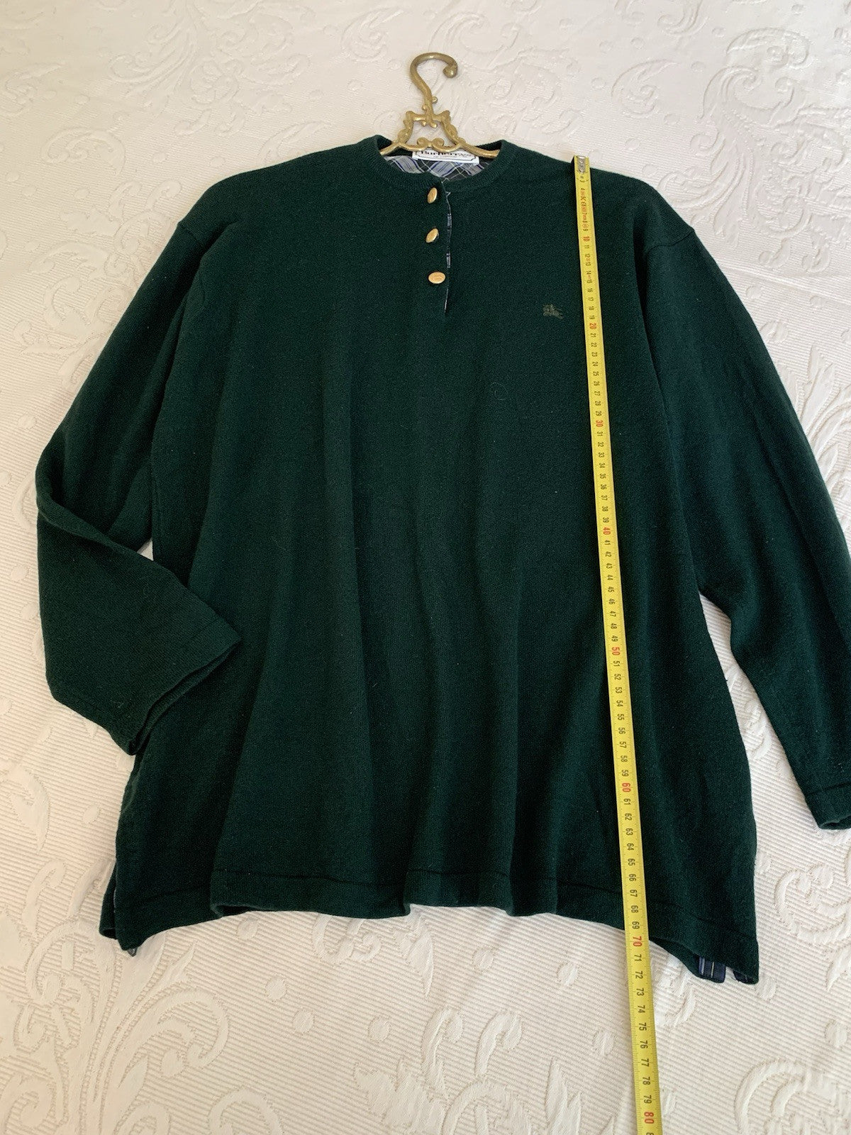 Burberry Pullover Größenmessung Länge vorne
