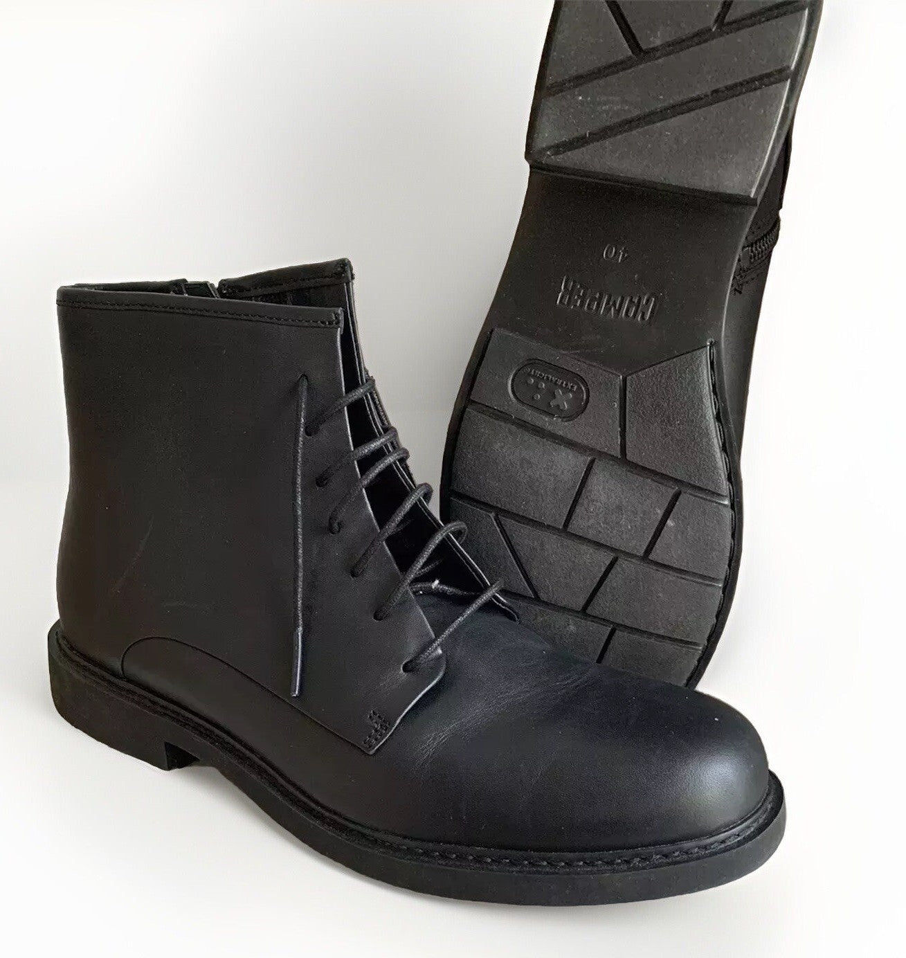 camper-neuman-boots-schwarz-sohle