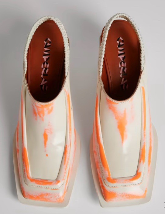 Camper Sandalen 37 – Ansicht von oben mit elastischem Fersenriemen