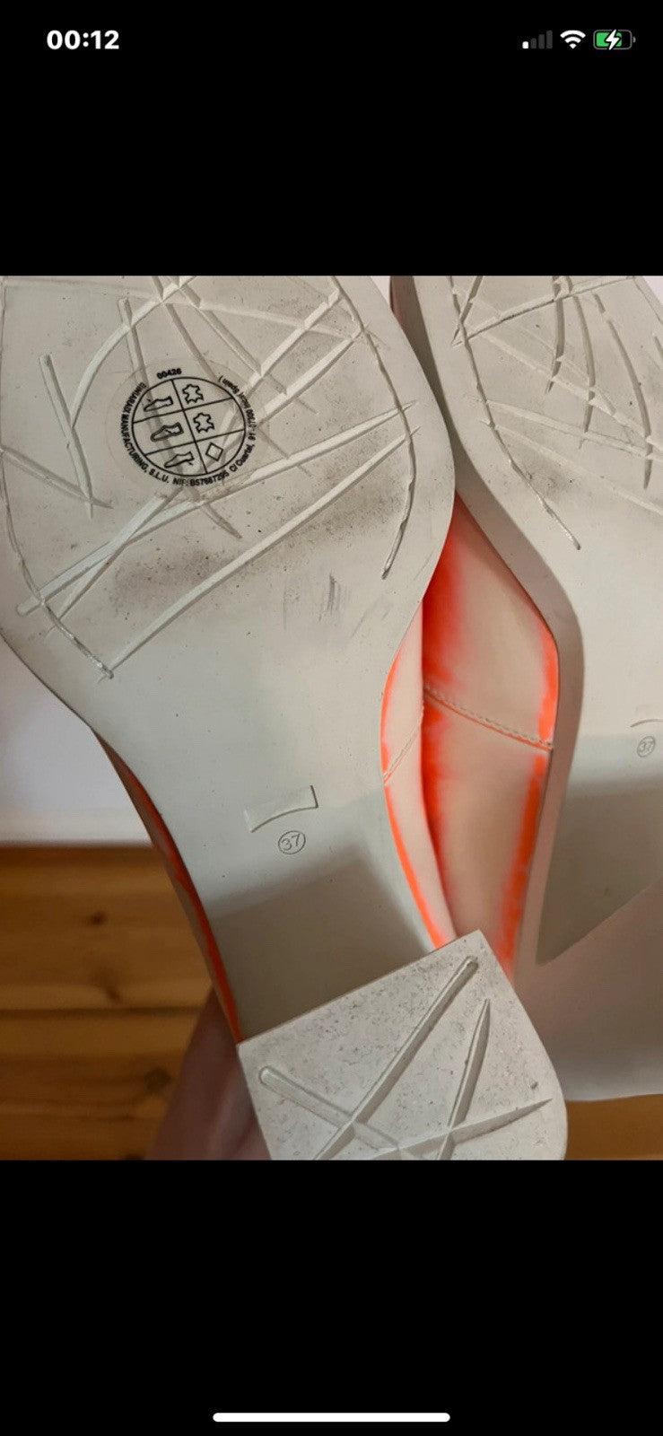 Sohlenansicht der Camper Damen Sandalen Größe 37, ungetragen