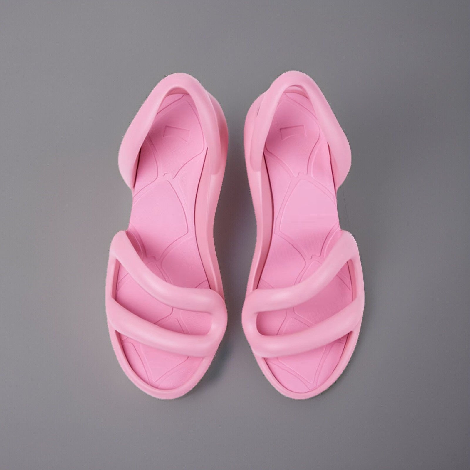 camper-sandalen-pink-obenansicht