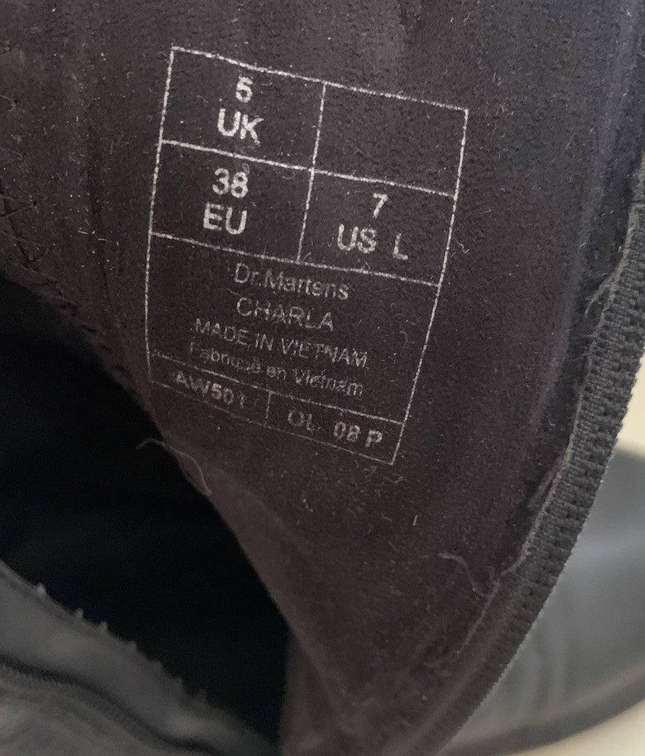Innenlabel mit Größenangabe der Dr. Martens Chelsea Boots