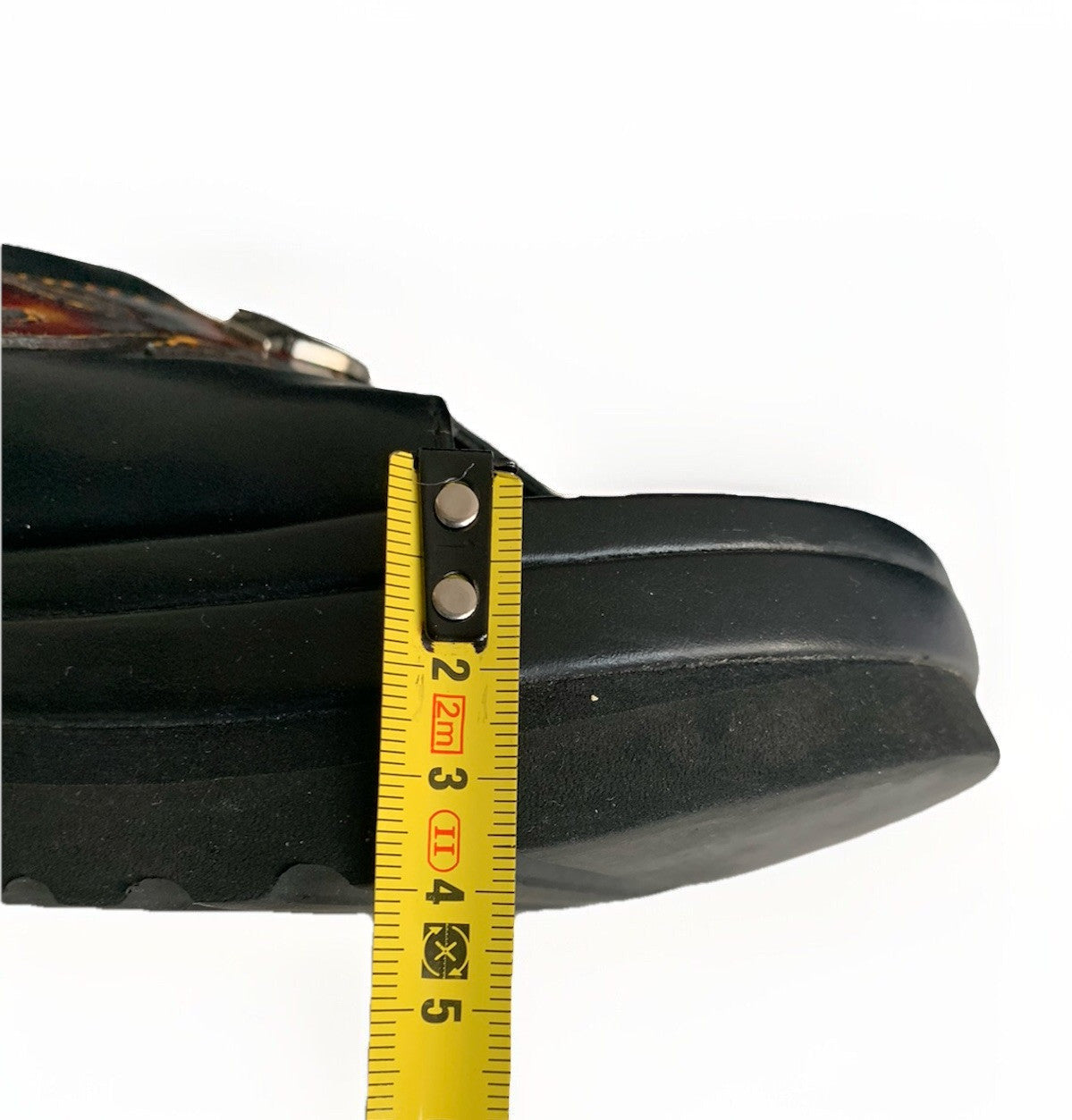 harley-davidson-90er-vintage-plateau-flipflops-leder-flammen-gr41 plateau