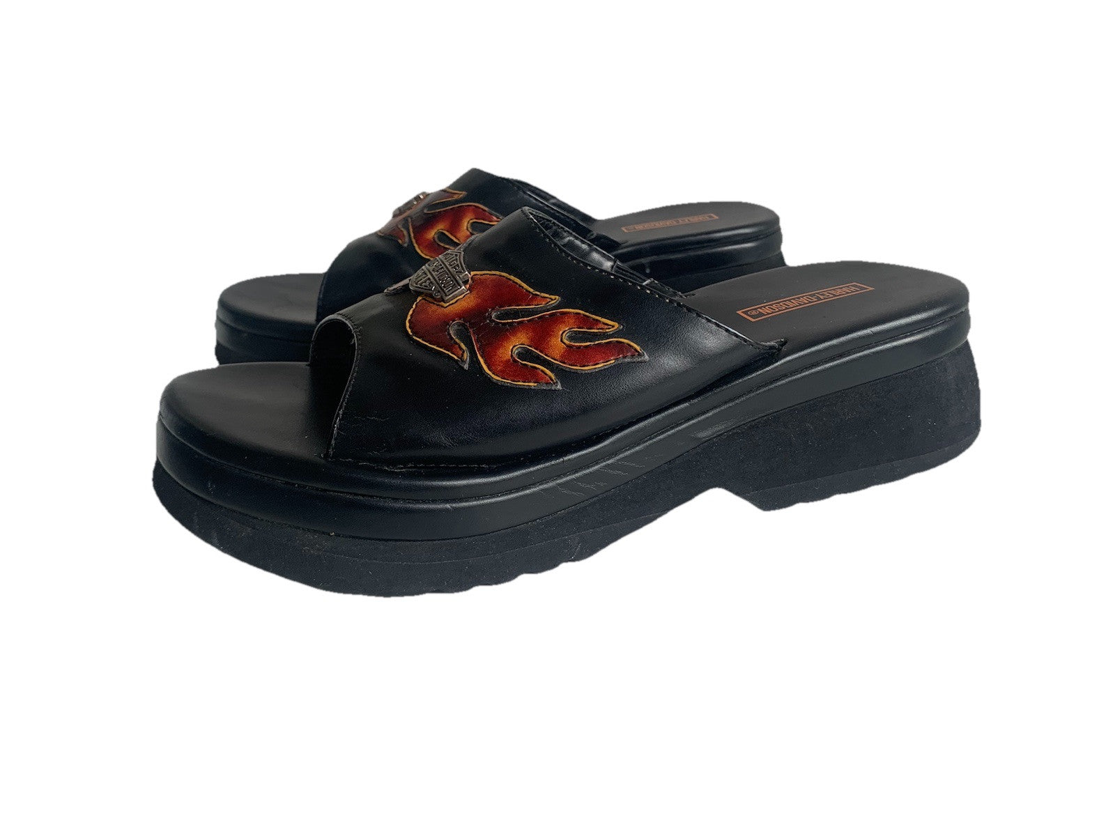 harley-davidson-90er-vintage-plateau-flipflops-leder-flammen-gr41 seite