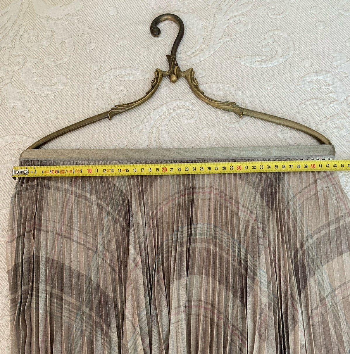 Maßangaben des Lauren Ralph Lauren Plissee Midi Rocks Bundweite
