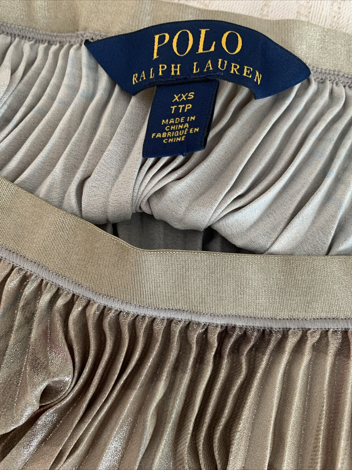 Markenetikett Lauren Ralph Lauren am Plissee Midi Rock