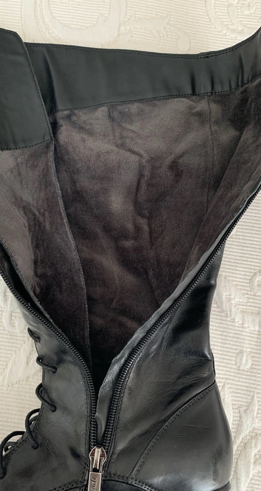 Innenansicht der Regarde le ciel Damen Lederstiefel