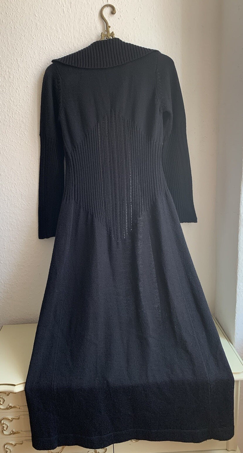 Maxi Strickmantel Rückansicht komplett