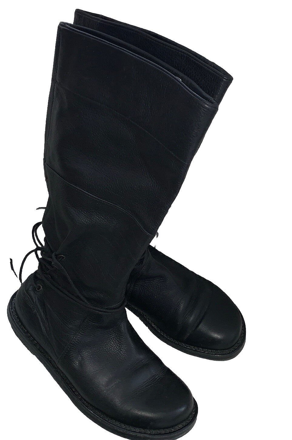 Trippen Damenstiefel Schwarz rechte Seite – Lederstiefel Größe 37