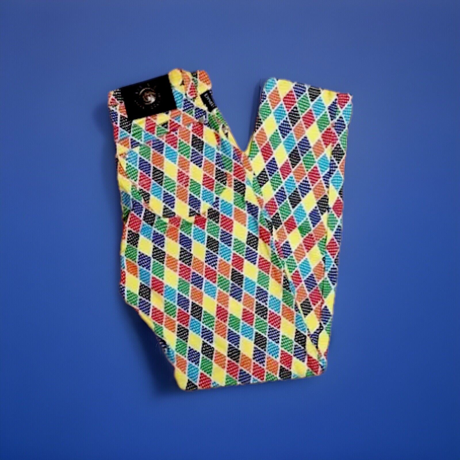 versace-jeans-couture-slimfit-bunte-hose-vintage